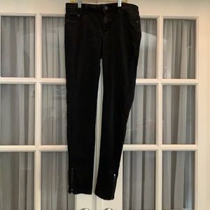Metaphor mid rise black wash skinny stretch jeans Size 6